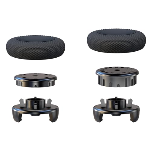 EXknight Höhenverstellbare Control Freaks für PS4 und PS5 Controller Sticks, 1 Mid Rise (2 Höhen: 7–8 mm), 1 High Rise (4 Höhen: 9–10–11–12mm) von EXknight