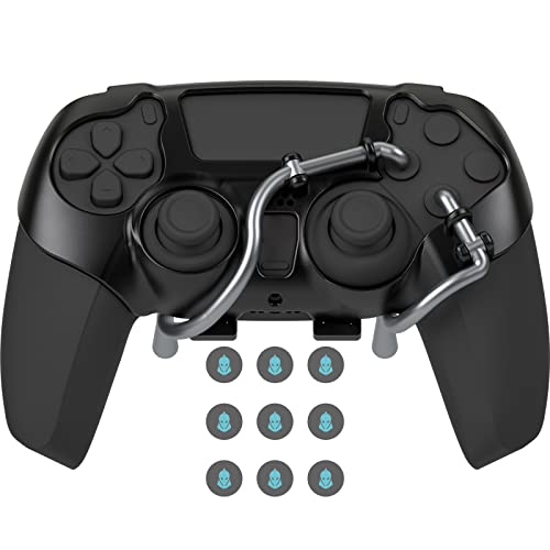 EXknight Leverback V2 PS5 Paddles, Rücktasten Adapter für PS5 Controller | Fit mit Daumengriffe (Schwarz) von EXknight