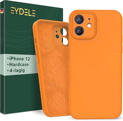 EYDELE 4-Lagige Hülle für iPhone 12 - Gummierte Handyhülle mit Soft Inlay | Hardcase Cover | Silicone Coating - Schutzhülle in Aprikose EYDELE 4-Lagige Hülle für iPhone 12 - Gummierte Handyhülle mit Soft Inlay | Hardcase Cover | Silicone Coating - Schutzhülle in Aprikose von EYDELE