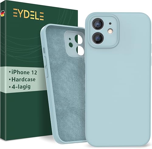 EYDELE 4-Lagige Hülle für iPhone 12 - Gummierte Handyhülle mit Soft Inlay | Hardcase Cover | Silicone Coating - Schutzhülle in Himmelblau EYDELE 4-Lagige Hülle für iPhone 12 - Gummierte Handyhülle mit Soft Inlay | Hardcase Cover | Silicone Coating - Schutzhülle in Himmelblau von EYDELE