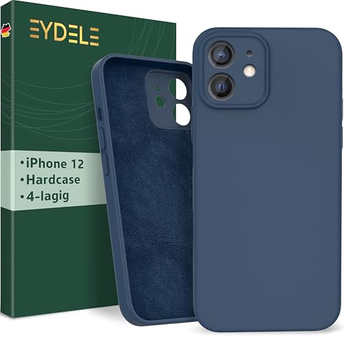 EYDELE 4-Lagige Hülle für iPhone 12 - Gummierte Handyhülle mit Soft Inlay | Hardcase Cover | Silicone Coating - Schutzhülle in Mitternachtsblau EYDELE 4-Lagige Hülle für iPhone 12 - Gummierte Handyhülle mit Soft Inlay | Hardcase Cover | Silicone Coating - Schutzhülle in Mitternachtsblau von EYDELE