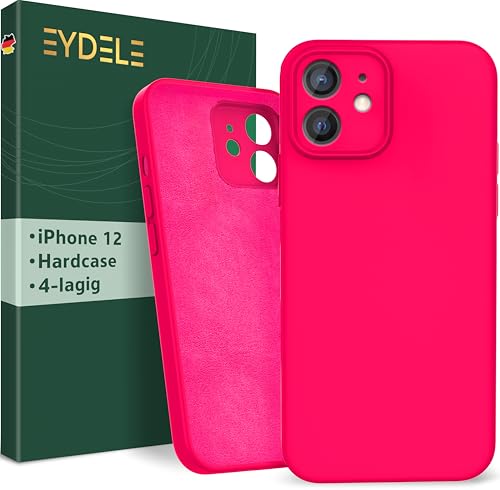 EYDELE 4-Lagige Hülle für iPhone 12 - Gummierte Handyhülle mit Soft Inlay | Hardcase Cover | Silicone Coating - Schutzhülle in Tulpenrosa EYDELE 4-Lagige Hülle für iPhone 12 - Gummierte Handyhülle mit Soft Inlay | Hardcase Cover | Silicone Coating - Schutzhülle in Tulpenrosa von EYDELE
