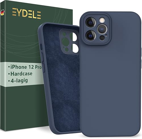 EYDELE 4-Lagige Hülle für iPhone 12 Pro - Gummierte Handyhülle mit Soft Inlay | Hardcase Cover | Silicone Coating - Schutzhülle in Mitternachtsblau EYDELE 4-Lagige Hülle für iPhone 12 Pro - Gummierte Handyhülle mit Soft Inlay | Hardcase Cover | Silicone Coating - Schutzhülle in Mitternachtsblau von EYDELE