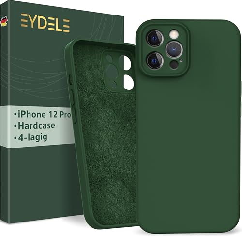 EYDELE 4-Lagige Hülle für iPhone 12 Pro - Gummierte Handyhülle mit Soft Inlay | Hardcase Cover | Silicone Coating - Schutzhülle in Tannengrün EYDELE 4-Lagige Hülle für iPhone 12 Pro - Gummierte Handyhülle mit Soft Inlay | Hardcase Cover | Silicone Coating - Schutzhülle in Tannengrün von EYDELE