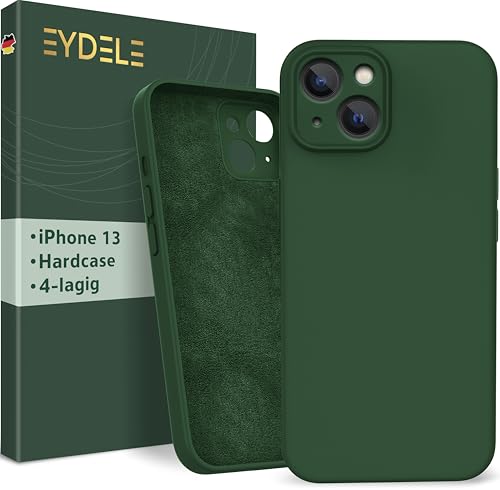 EYDELE 4-Lagige Hülle für iPhone 13 - Gummierte Handyhülle mit Soft Inlay | Hardcase Cover | Silicone Coating - Schutzhülle in Tannengrün EYDELE 4-Lagige Hülle für iPhone 13 - Gummierte Handyhülle mit Soft Inlay | Hardcase Cover | Silicone Coating - Schutzhülle in Tannengrün von EYDELE