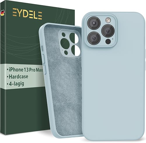 EYDELE 4-Lagige Hülle für iPhone 13 Pro Max - Gummierte Handyhülle mit Soft Inlay | Hardcase Cover | Silicone Coating - Schutzhülle in Himmelblau EYDELE 4-Lagige Hülle für iPhone 13 Pro Max - Gummierte Handyhülle mit Soft Inlay | Hardcase Cover | Silicone Coating - Schutzhülle in Himmelblau von EYDELE