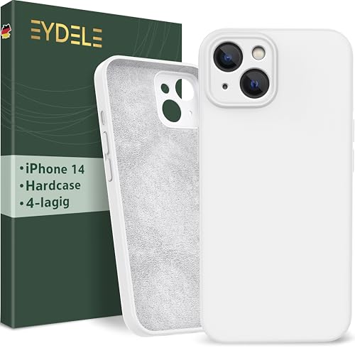 EYDELE 4-Lagige Hülle für iPhone 14 - Gummierte Handyhülle mit Soft Inlay | Hardcase Cover | Silicone Coating - Schutzhülle in Schneeweiß EYDELE 4-Lagige Hülle für iPhone 14 - Gummierte Handyhülle mit Soft Inlay | Hardcase Cover | Silicone Coating - Schutzhülle in Schneeweiß von EYDELE