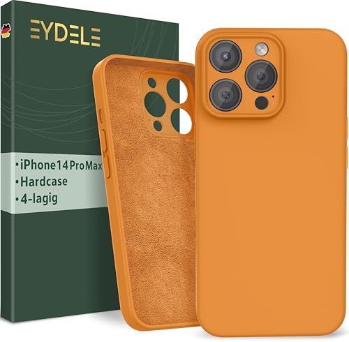 EYDELE 4-Lagige Hülle für iPhone 14 Pro Max - Gummierte Handyhülle mit Soft Inlay | Hardcase Cover | Silicone Coating - Schutzhülle in Aprikose EYDELE 4-Lagige Hülle für iPhone 14 Pro Max - Gummierte Handyhülle mit Soft Inlay | Hardcase Cover | Silicone Coating - Schutzhülle in Aprikose von EYDELE