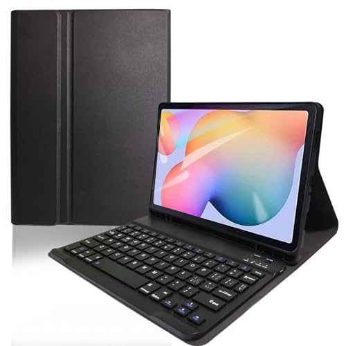 EYERIYO Schutzhülle mit Tastatur für Samsung Galaxy Tab S6 Lite 2022/2020, Slim Cover mit Stifthalter, abnehmbar, magnetisch, kabellos, Bluetooth, italienisches QWERTY-Tastatur-Layout, EYERIYO Schutzhülle mit Tastatur für Samsung Galaxy Tab S6 Lite 2022/2020, Slim Cover mit Stifthalter, abnehmbar, magnetisch, kabellos, Bluetooth, italienisches QWERTY-Tastatur-Layout, von EYERIYO