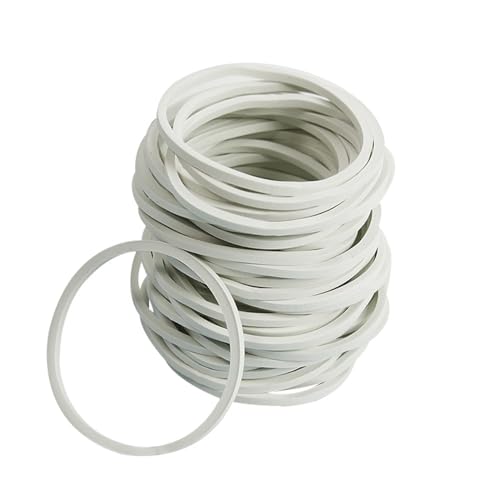 Gummibänder 50 Stück weißes Gummiband, Durchmesser 50 mm, starkes elastisches Band, Gummibänder for Schreibwaren, Schule, Büro, Heimbedarf Gummibänder 50 Stück weißes Gummiband, Durchmesser 50 mm, starkes elastisches Band, Gummibänder for Schreibwaren, Schule, Büro, Heimbedarf von EYRMQWJPC