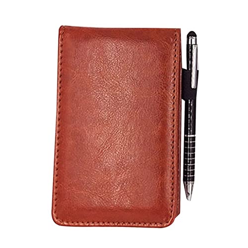 Reise-Notizblock A7-Notizblock mit täglichem Memo und Stylus-Metallstift for Geschäftsbüros, Arbeit und Reisen, Kaffee von EYRMQWJPC