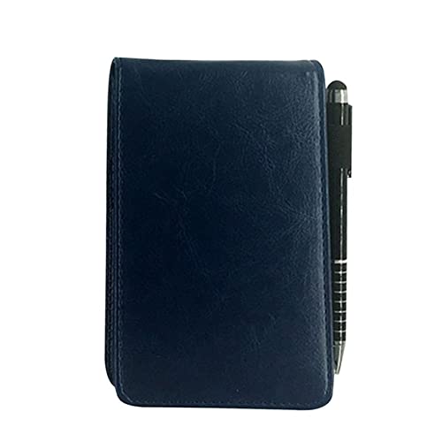Reise-Notizblock A7-Notizblock mit täglichem Memo und Stylus-Metallstift for Geschäftsbüros, Arbeit und Reisen, Marineblau von EYRMQWJPC