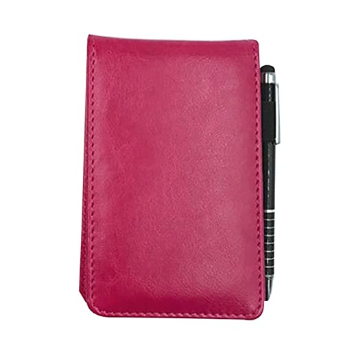 Reise-Notizblock A7-Notizblock mit täglichem Memo und Stylus-Metallstift for Geschäftsbüros, Arbeit und Reisen, Rosarot von EYRMQWJPC
