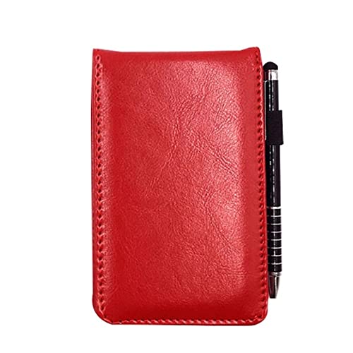 Reise-Notizblock A7-Notizblock mit täglichem Memo und Stylus-Metallstift for Geschäftsbüros, Arbeit und Reisen, rot von EYRMQWJPC