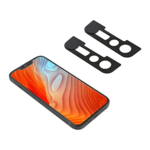 EYSOFT Webcam-Abdeckung, Frontkamera-Abdeckung, kompatibel mit iPhone 13, iPhone 13 Mini, iPhone 13 Pro, iPhone 13 Pro Max, schützt die Privatsphäre und Sicherheit, 2 Stück, Schwarz von EYSOFT