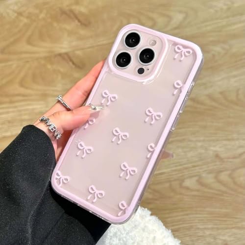 EYZUTAK Handyhülle für iPhone 12 Pro Max, Clear Nette Band Schleife Muster Ästhetische Transparente Telefontasche Erhöhte Kamera Schutz Stilvolle Schlanke Weiche Dauerhafte TPU Schutzhülle-Rosa EYZUTAK Handyhülle für iPhone 12 Pro Max, Clear Nette Band Schleife Muster Ästhetische Transparente Telefontasche Erhöhte Kamera Schutz Stilvolle Schlanke Weiche Dauerhafte TPU Schutzhülle-Rosa von EYZUTAK