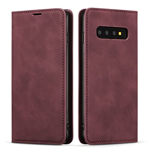 EYZUTAK Schutzhülle aus hochwertigem PU-Leder für Samsung Galaxy S10 Plus, Schutzhülle mit Standfunktion, Kartenschlitz, Magnetverschluss, stoßfest, für Samsung Galaxy S10 EYZUTAK Schutzhülle aus hochwertigem PU-Leder für Samsung Galaxy S10 Plus, Schutzhülle mit Standfunktion, Kartenschlitz, Magnetverschluss, stoßfest, für Samsung Galaxy S10 von EYZUTAK
