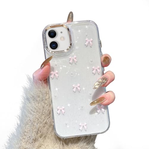 EYZUTAK Handyhülle für iPhone 11, Funkelnde 3D Bowknot Telefon Hülle Nette Glitzend Kristall Klare Schleife Design Case Schlank Weich TPU Transparente Schutzhülle - Rosa Schleife EYZUTAK Handyhülle für iPhone 11, Funkelnde 3D Bowknot Telefon Hülle Nette Glitzend Kristall Klare Schleife Design Case Schlank Weich TPU Transparente Schutzhülle - Rosa Schleife von EYZUTAK