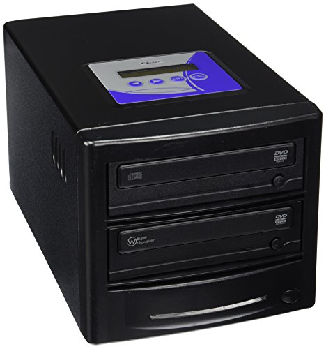 EZ DUPE 1 zu 1 DVD/CD-Kopier-Duplikator – Video- und Audio-Media-Disc-Backup-Kopierer GS1SOB / EZD1TDVDLGB (schwarz) von EZ DUPE
