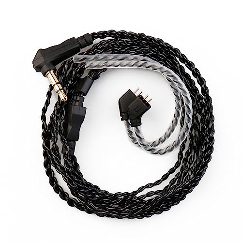 EZ EAR CCZ Melody Original IEM-Kabel, im Ohrmonitor Upgrade Kabel TFZ-Stift Ohrhörer Kabel für Kbear KS1 KS2 Lark Robin CCZ Kaffeebohnenkrieger (kein Mikrofon, 3.5MM) von EZ EAR