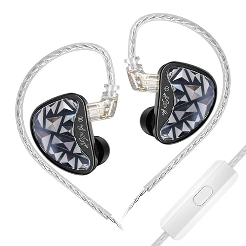 EZ EAR KZ AS24 PRO In-Ear-Monitor HiFi IEM, 8BA In-Ear-Kopfhörer, hochpräzise Tonkanalstruktur, 3D-Druck-Abdeckung mit 0,75mm 2Pin versilbertem Kabel für Musiker, Sänger und Showbühnen (mit Mikrofon) EZ EAR KZ AS24 PRO In-Ear-Monitor HiFi IEM, 8BA In-Ear-Kopfhörer, hochpräzise Tonkanalstruktur, 3D-Druck-Abdeckung mit 0,75mm 2Pin versilbertem Kabel für Musiker, Sänger und Showbühnen (mit Mikrofon) von EZ EAR