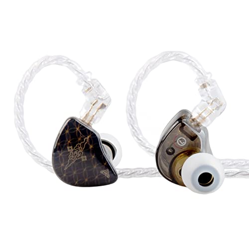 EZ EAR TANGZU Wan’er S.G 10 mm HiFi-In-Ear-Monitor-Kopfhörer mit dynamischem Treiber und abnehmbarem 0,78mm 2Pin Kabel, ergonomische Passform für Bühnenmusiker, Sänger (Schwarz, kein Mikrofon) von EZ EAR