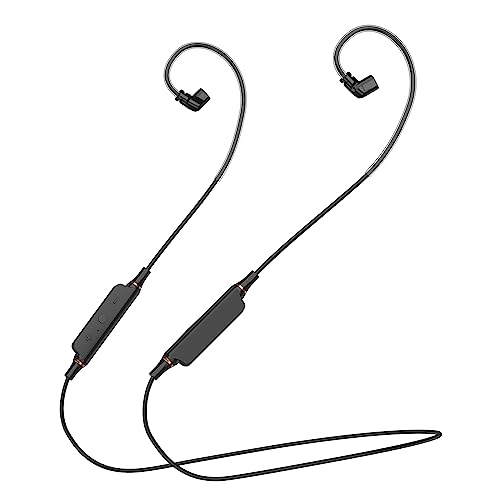 KBEAR BT5 Kabelloses Kopfhörer-Upgrade-Kabel, Kopfhörerkabel Bluetooth 5.1 unterstützt kabellosen IEM-Adapter mit Mikrofon und Controller, langlebig(QDC) von EZ EAR