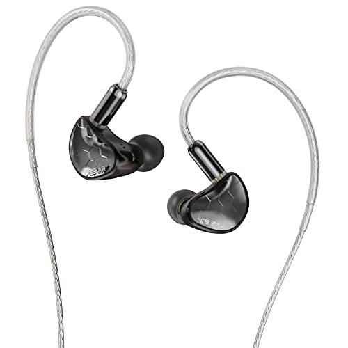 KBEAR Xuanwu HiFi 8 mm Dynamischer Treiber In-Ear-Monitor IEM Hochleistungsmembran mit Zinklegierungs-Metallhohlraum Abnehmbares 2-poliges OFC-Kabel (Gun, kein Mikrofon) von EZ EAR