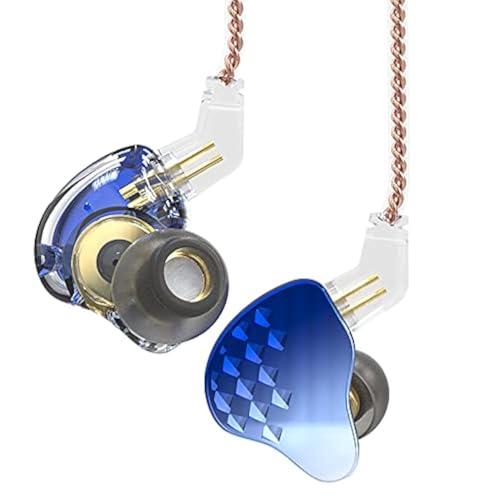 KBear Robin 4BA+1DD Hybrid-In-Ear-Kopfhörer, Dual-Magnetschaltung, DD+ KBEAR-IF-K BA-Einheit, leistungsstark, professionelle HiFi-In-Ear-Kopfhörer, Blau, mit Mikrofon, 10 Stück von EZ EAR