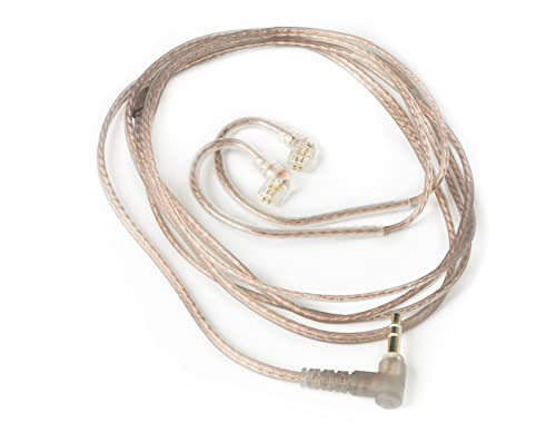 Nex KZ Sauerstofffreies Kupfer Ersatzkabel, verbessertes IEM-Kabel 0,75 mm Ersatzkabel für ZSN/ZSN PRO/ZS10 PRO/AS16/AS12/ZSX/ZSN PRO-X/ZAX/ZAS/EDX PRO/ZEX PRO(C Pin 3,5 mm, schwarz, kein Mikrofon) von EZ EAR