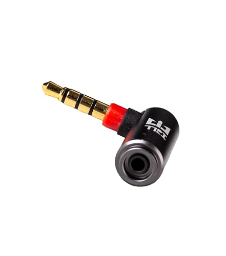 TRI Adapter für HiFi Kopfhörer, Vergoldetes Steckergehäuse aus Aluminium, Balanced Audio Anschluss für Kopfhörer, MP3, Musikplayer (3,5mm Symmetrischer Stecker auf 2,5mm Symmetrische Buchse) von EZ EAR