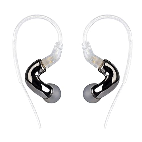 WGZBLON Mini-In-Ear-Kopfhörer, extra Bass, 6 mm, leichte Membran, dynamischer Treiber, HiFi-Kopfhörer, kleines Volumen, große Power-Kopfhörer mit abnehmbarem, beschichtetem Kupferkabel, kabelgebundene von EZ EAR