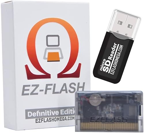 EZ Flash Omega Definitive Edition EZ Flash Omega DE Spielkarte EZFlash für GBA GBA SP DS NDS Lite Geddes bis zu 128 GB von EZ Flash