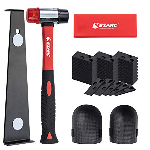 EZARC Vinyl Verlegeset inkl. Schlagteil, Zugeisen, Hammer (Laminatfußboden) von EZARC