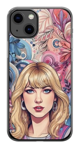 EZB Fun Pop Art Schutzhülle für iPhone 12 Pro Max, flexible, stoßdämpfende Kanten, bunt, einzigartige Pop-Art-Handyhülle, Pop-Art-Tayler (iPhone 12 Pro Max), Rosa von EZB