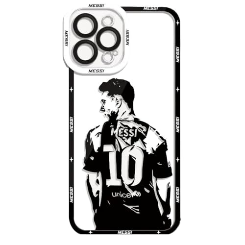 EZB iPhone-Schutzhülle mit Lionel Messi-Motiv, Schwarz und Weiß, transparent, flexibel, stoßdämpfend, coole Handyhülle, Messi 10 Shirt (iPhone X) EZB iPhone-Schutzhülle mit Lionel Messi-Motiv, Schwarz und Weiß, transparent, flexibel, stoßdämpfend, coole Handyhülle, Messi 10 Shirt (iPhone X) von EZB
