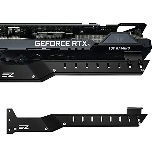 EZDIY-FAB GPU-Halter Halterung Grafikkarte GPU-Unterstützung Videokartenhalter Halterung,Videokarte Sag Halter/Holster Halterung Unterstützung RX6700,RTX3090-309EZ-Schwarz von EZDIY-FAB