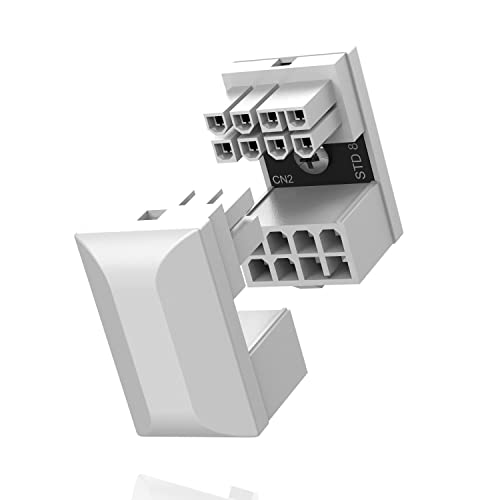 EZDIY-FAB GPU VGA PCIe 8 Pin U Turn 180 Grad Winkel Stecker Power Adapter Board für Desktop-Grafikkarten-Standard Typ 2 Pack Weiß EZDIY-FAB GPU VGA PCIe 8 Pin U Turn 180 Grad Winkel Stecker Power Adapter Board für Desktop-Grafikkarten-Standard Typ 2 Pack Weiß von EZDIY-FAB
