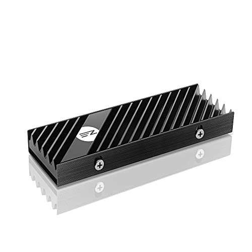 EZDIY-FAB M.2 2280 SSD Kühlkörper, Doppelseitige Kühlkörper, Hochleistungs-SSD Kühler für PCIE NVME M.2 SSD oder SATA M.2 SSD- Schwarz von EZDIY-FAB