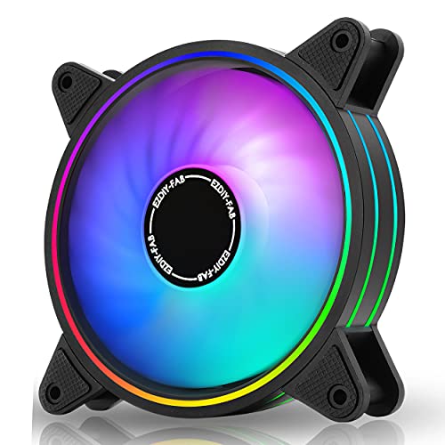 EZDIY-FAB Moonlight RGB Gehäuselüfter, 120 mm, nur kompatibel mit Lüfter-Hub von EZDIY-FAB