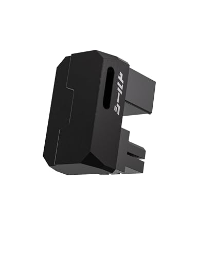 EZDIY-FAB Shield Series 8-Pin PCIe GPU Power Adapter,180-Grad U-Turn Abgewinkelter Anschluss,Aluminium Design für Grafikkarten-Standard Typ,Schwarz-1 Pack von EZDIY-FAB