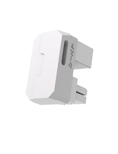 EZDIY-FAB Shield Series 8-Pin PCIe GPU Power Adapter,180-Grad U-Turn Abgewinkelter Anschluss,Aluminium Design für Grafikkarten-Standard Typ,Weiß-1 Pack von EZDIY-FAB