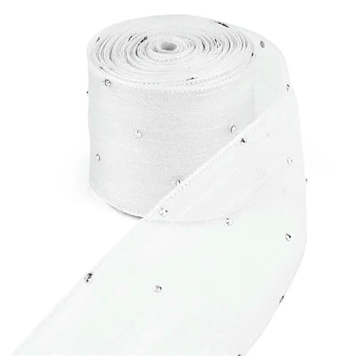 5 Meter/Packung, 4 cm, Luftpolsterband, Diamant-Netz, Organzaband, Haarschleife, Bekleidungszubehör, Blumen, Kuchen, Geschenkverpackung 5 Meter/Packung, 4 cm, Luftpolsterband, Diamant-Netz, Organzaband, Haarschleife, Bekleidungszubehör, Blumen, Kuchen, Geschenkverpackung von EZVFIRPDFZ
