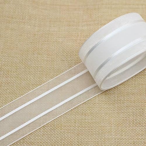 Organzaband, gestreift, 1 m, 38 mm, breit, für Party, Zuhause, Hochzeit, Dekoration, Geschenkverpackung, Weihnachten, Bastelmaterial Organzaband, gestreift, 1 m, 38 mm, breit, für Party, Zuhause, Hochzeit, Dekoration, Geschenkverpackung, Weihnachten, Bastelmaterial von EZVFIRPDFZ