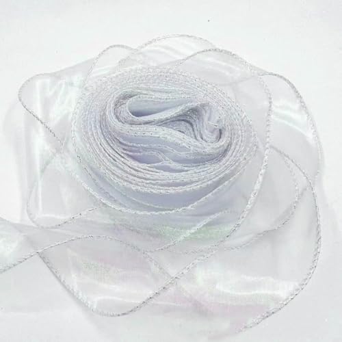 Organzaband mit Fischschwanz-Motiv, reflektierend, schillernd, gewellter Rand, für Geschenkverpackungen, DIY, Schleifen, Blumenstrauß, Voile-Schleifenbänder, 40 mm Organzaband mit Fischschwanz-Motiv, reflektierend, schillernd, gewellter Rand, für Geschenkverpackungen, DIY, Schleifen, Blumenstrauß, Voile-Schleifenbänder, 40 mm von EZVFIRPDFZ