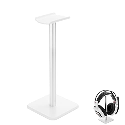 Eabdice Headset Halterung, Gaming Headset Halterung, Kopfhörer Halter mit Solider Basis, Geeignet für Kopfhörer, Computer-Headsets (Silberweiß) von Eabdice