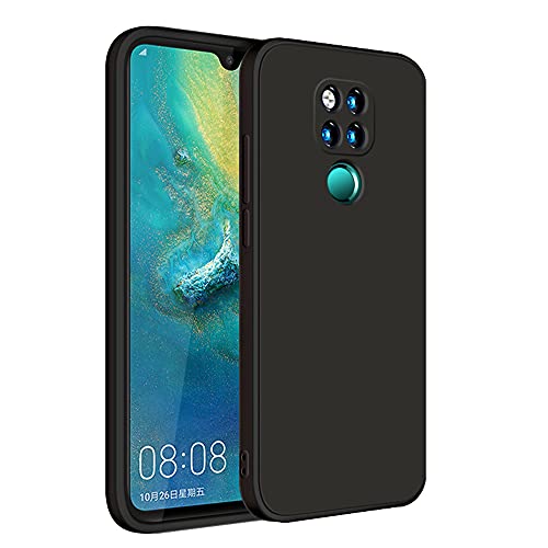 Eabhulie Huawei Mate 20X Hülle, Slim Liquid Silikon Gel Gummi Stoßfest Anti-Scratch Schutzhülle für Huawei Mate 20X Schwarz von Eabhulie