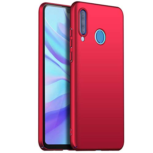 Eabhulie Huawei P30 Lite Hülle, Ultra Dünn Hart PC Matt Handyhülle Anti-Slip Anti-Fingerabdruck Schutzhülle für Huawei P30 Lite Rot von Eabhulie