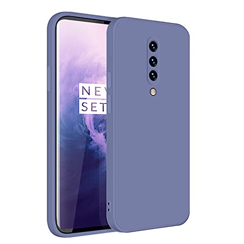 Eabhulie OnePlus 7 Pro Hülle, Slim Liquid Silikon Gel Gummi Stoßfest Anti-Scratch Schutzhülle für OnePlus 7 Pro Grau von Eabhulie