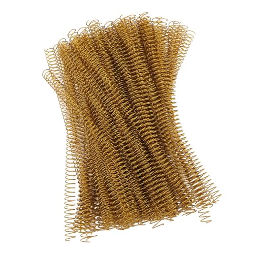 14,3 Mm Plastische Spiralbindungsspulen, 115 Blechkapazität, 48 Zähne, 4: 1 -Verhältnis mit 360 -Grad -Rotation für A4 -Papier (Gold) von Eacam